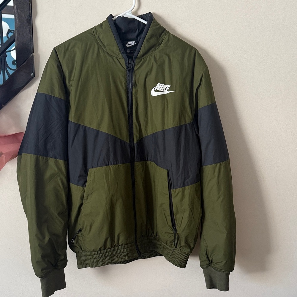 Nike Men's Olive and Black Windbreaker